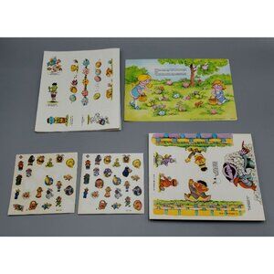 Vintage Sesame Street Easter Egg Stands Stickers Prairie Dawn Twiddlebug Herry